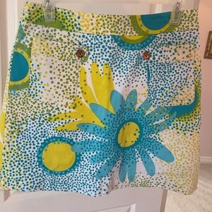 Bianca Nygard Yellow, Green, Blue Floral Skirt Size 6